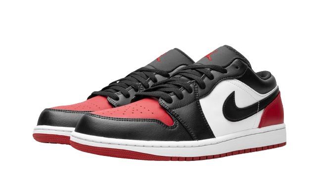 Jordan 1 Low Bred Toe 2.0 - Image 1