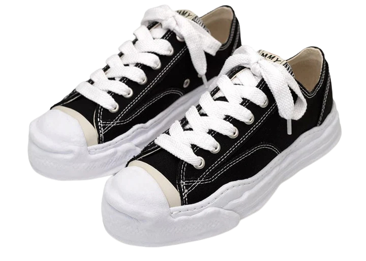Maison Mihara Yasuhiro Hank OG Sole Canvas Low Black - Image 1