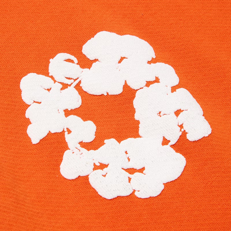 Denim Tears The Cotton Wreath Hoodie Orange - Image 2