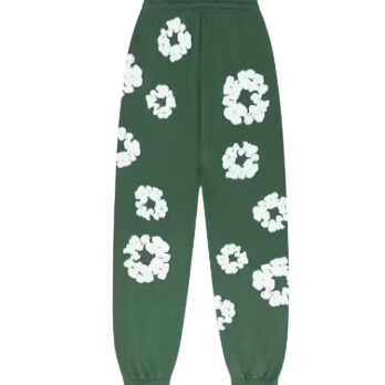 Denim Tears The Cotton Wreath Sweatpants Green - Image 1