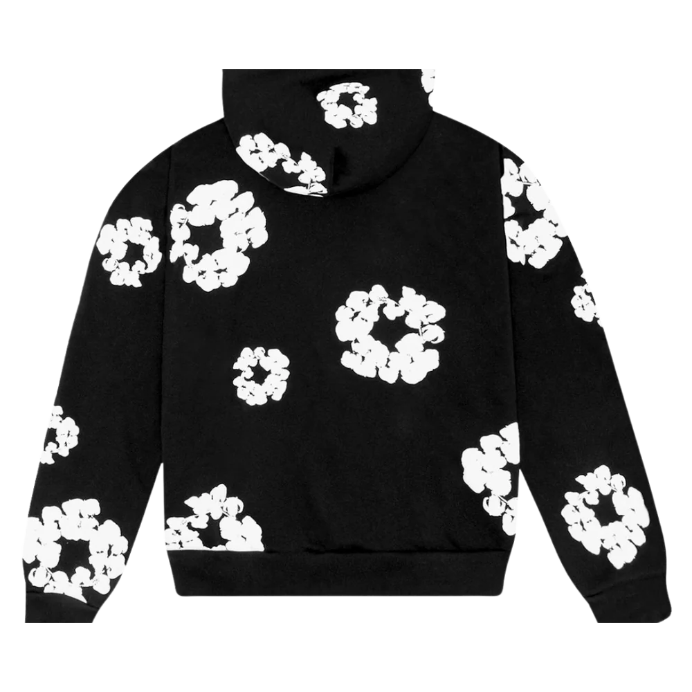 Denim Tears The Cotton Wreath Hoodie Black - Image 1