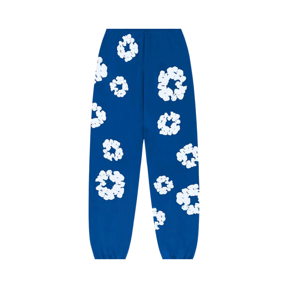 Denim Tears The Cotton Wreath Sweatpants Royal Blue - Image 1