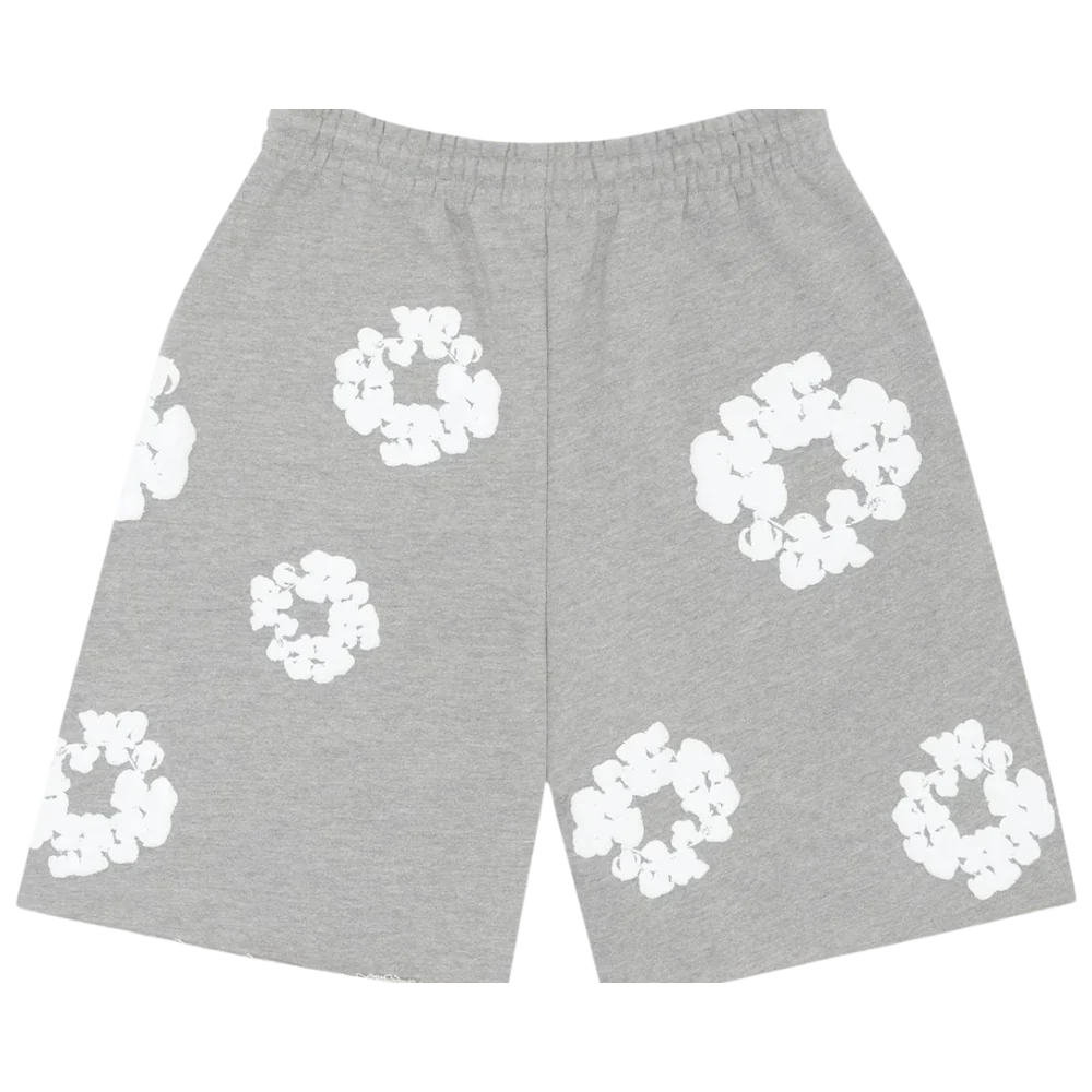 Denim Tears The Cotton Wreath Shorts Grey - Image 1