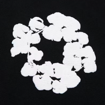 Denim Tears The Cotton Wreath Hoodie Black - Image 2