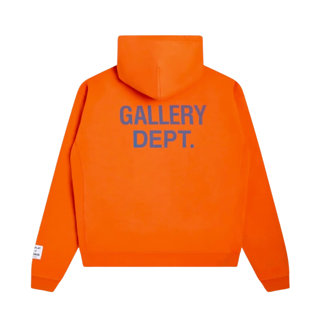 Gallery Dept. 90'S GD Logo Hoodie 'Bright Orange' - Image 1