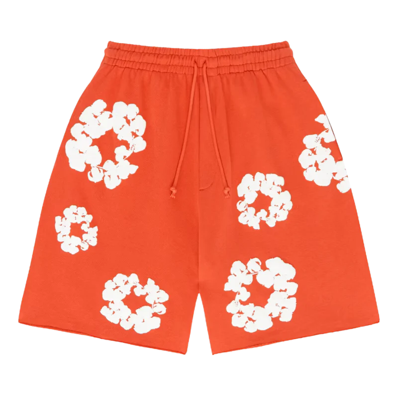 Denim Tears The Cotton Wreath Shorts Orange