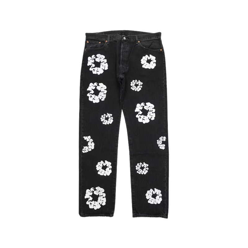 Denim Tears X Levi's Cotton Wreath Jean Black