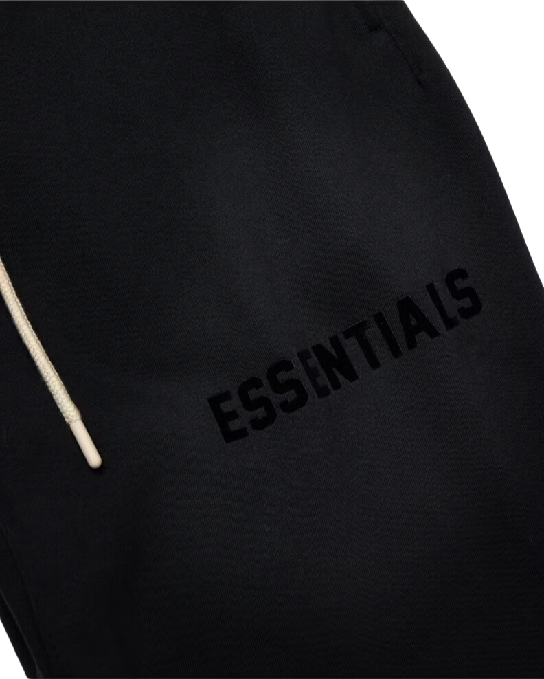Fear of God Essentials Cream Drawstring Sweatpant Jet Black - Image 1