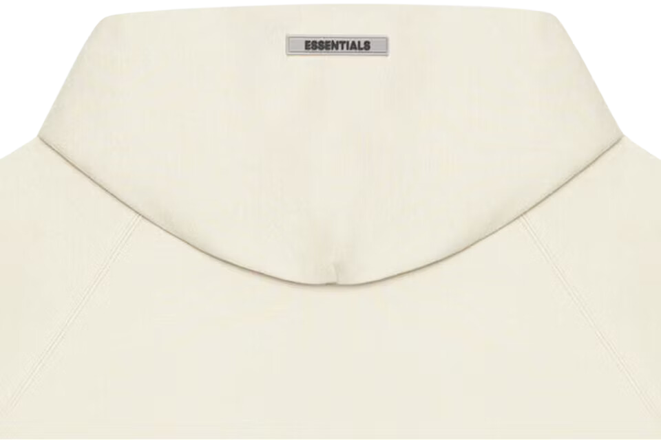 Fear of God Essentials Full Zip Up Hoodie Applique Logo Buttercream - Image 2