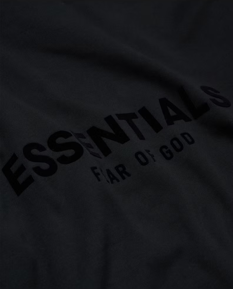 Fear of God Essentials Hoodie Stretch Limo Black - Image 2