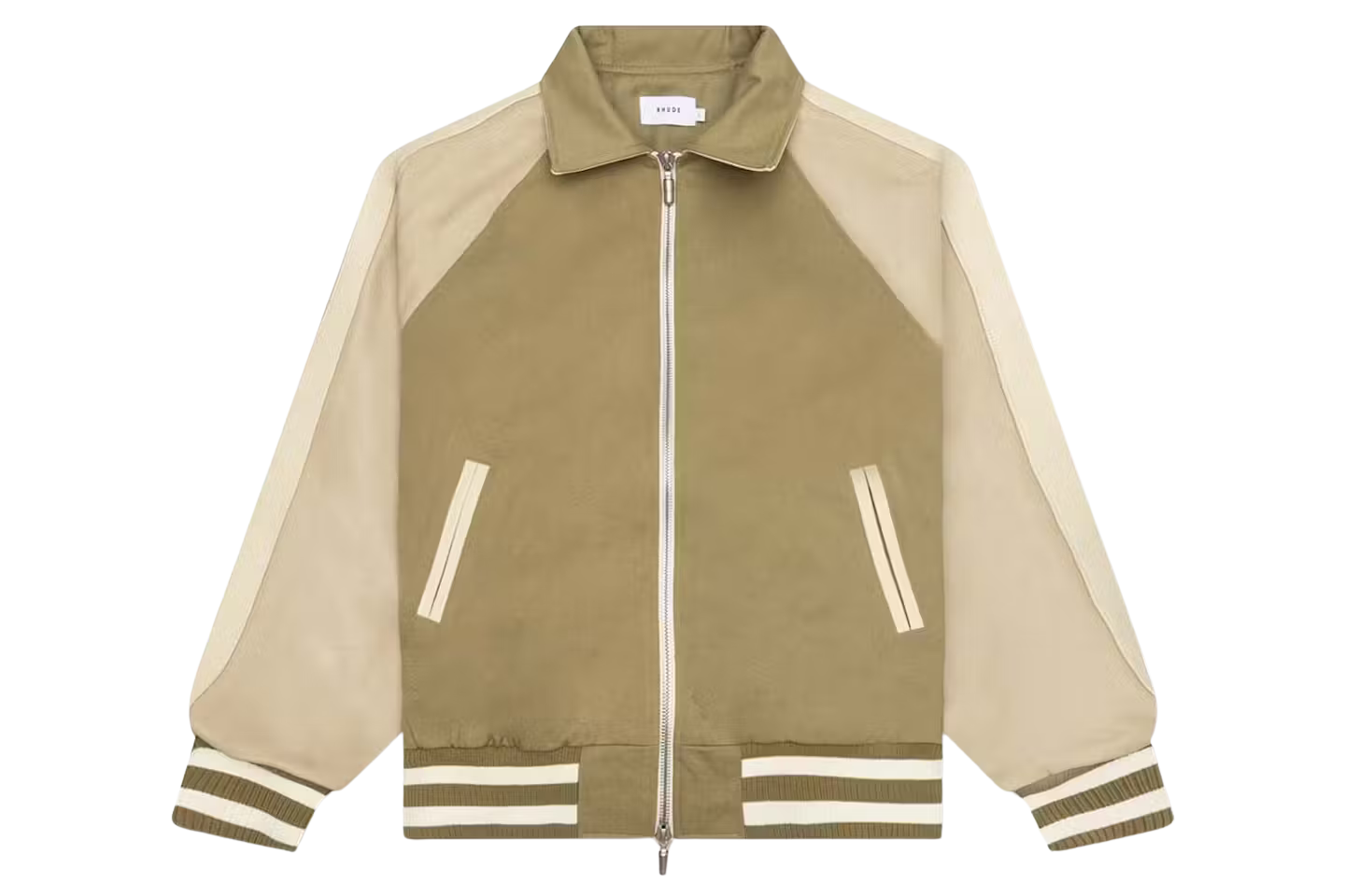 Rhude Twill 'Rhude Boys' Bomber Jacket Beige
