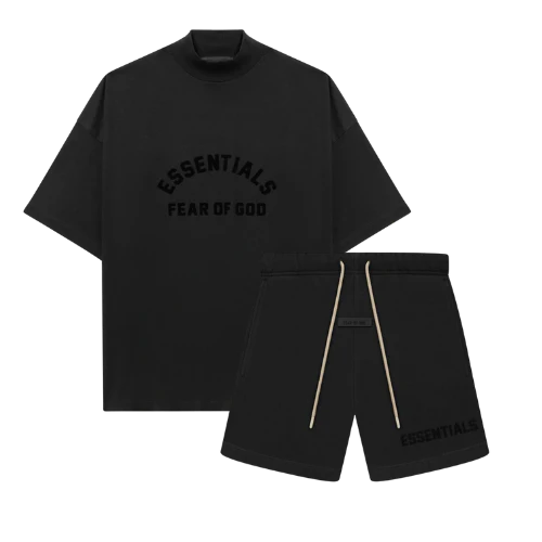 Fear of God Essentials Jet Black Summer Set