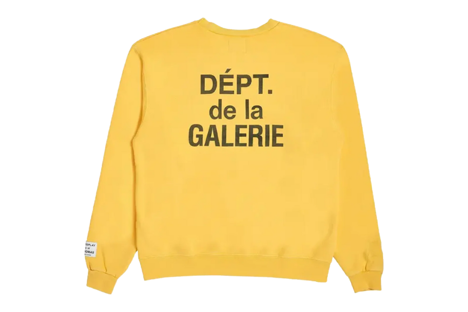 Gallery Dept. Art That Kills Reversible Crewneck Yellow - Image 1