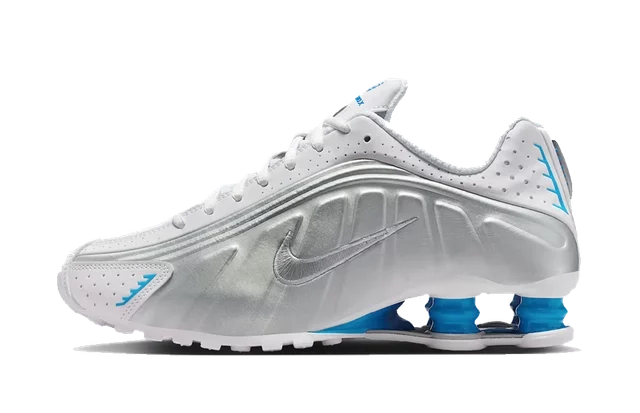 Nike Shox R4 White Blue Hero Silver (W)